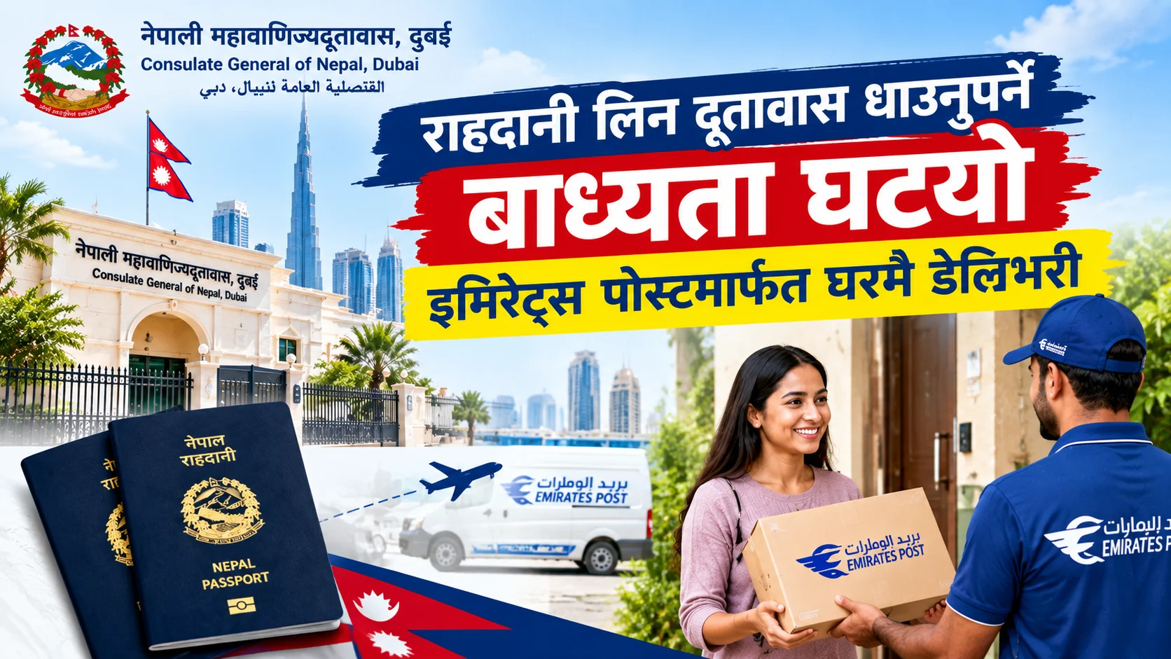 राहदानी लिन दूतावास धाउनुपर्ने बाध्यता घट्यो, इमिरेट्स पोस्टबाट घरमै डेलिभरी file 000000005f4c8208a62ed789871097bb